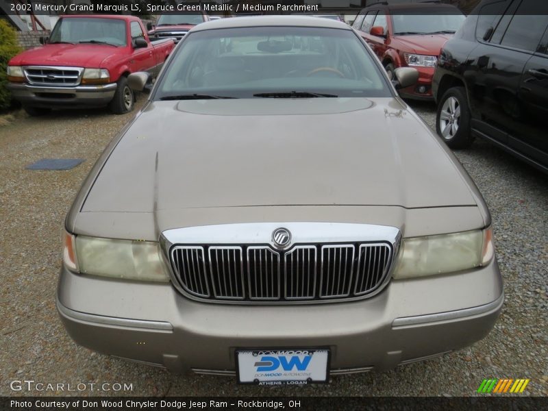 Spruce Green Metallic / Medium Parchment 2002 Mercury Grand Marquis LS