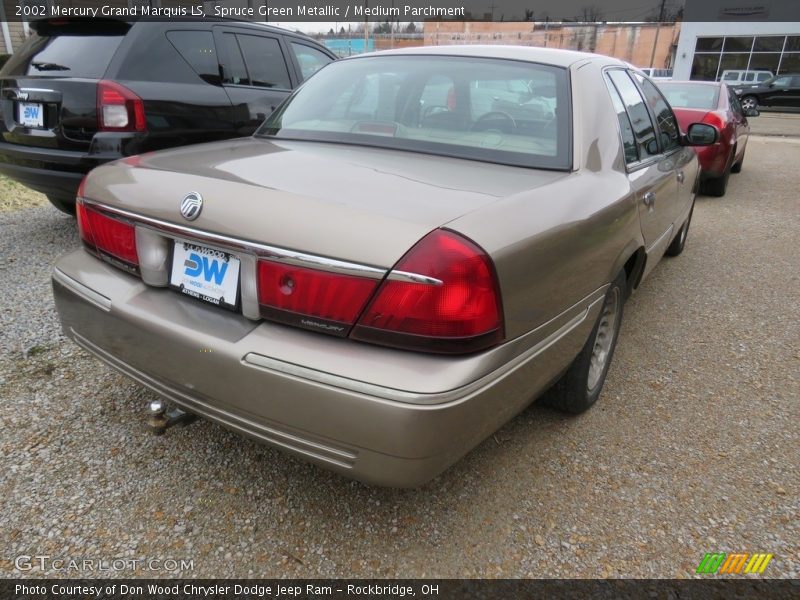 Spruce Green Metallic / Medium Parchment 2002 Mercury Grand Marquis LS