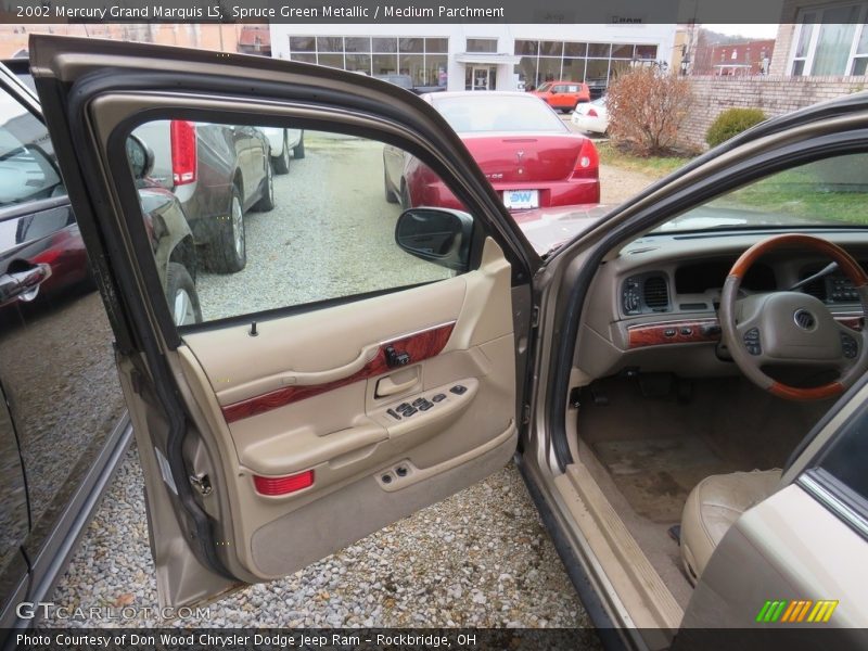 Spruce Green Metallic / Medium Parchment 2002 Mercury Grand Marquis LS