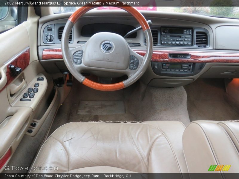 Spruce Green Metallic / Medium Parchment 2002 Mercury Grand Marquis LS
