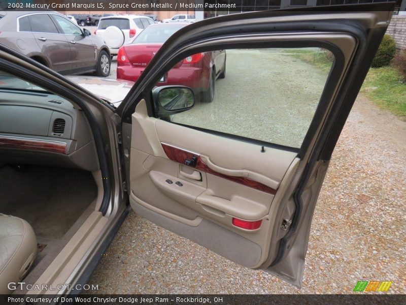 Spruce Green Metallic / Medium Parchment 2002 Mercury Grand Marquis LS