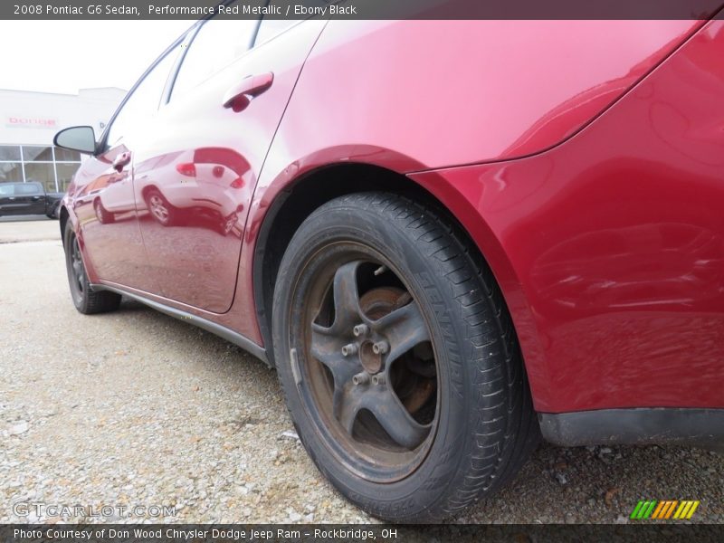 Performance Red Metallic / Ebony Black 2008 Pontiac G6 Sedan