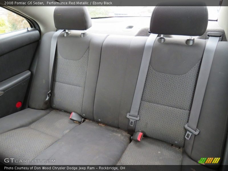 Performance Red Metallic / Ebony Black 2008 Pontiac G6 Sedan