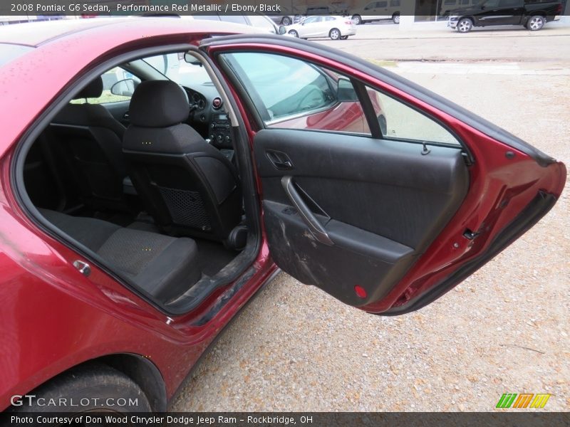 Performance Red Metallic / Ebony Black 2008 Pontiac G6 Sedan