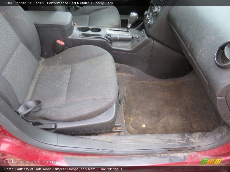 Performance Red Metallic / Ebony Black 2008 Pontiac G6 Sedan