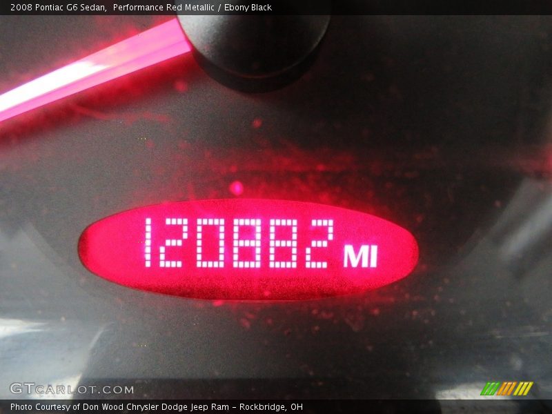 Performance Red Metallic / Ebony Black 2008 Pontiac G6 Sedan