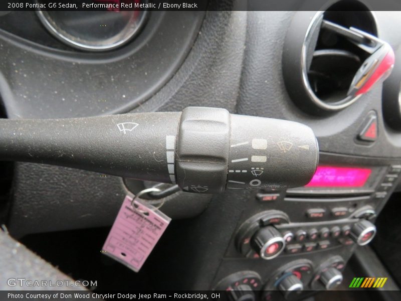 Performance Red Metallic / Ebony Black 2008 Pontiac G6 Sedan