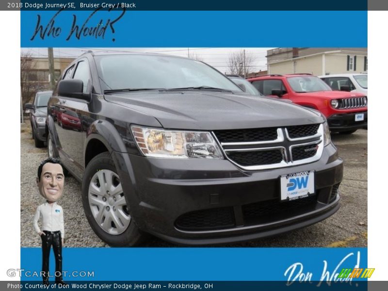 Bruiser Grey / Black 2018 Dodge Journey SE