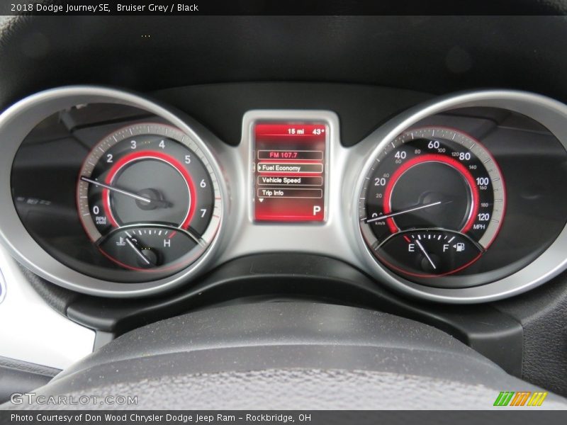 Bruiser Grey / Black 2018 Dodge Journey SE