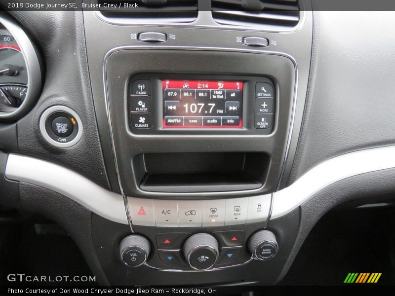 Bruiser Grey / Black 2018 Dodge Journey SE