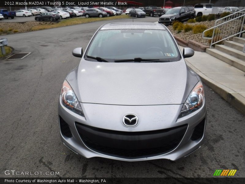 Liquid Silver Metallic / Black 2012 Mazda MAZDA3 i Touring 5 Door