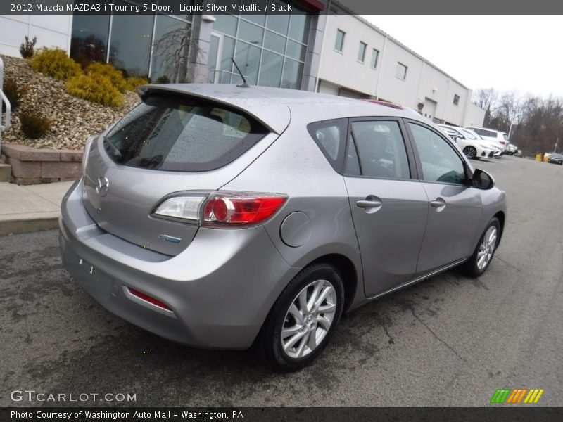 Liquid Silver Metallic / Black 2012 Mazda MAZDA3 i Touring 5 Door
