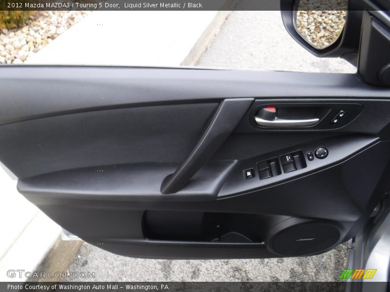 Liquid Silver Metallic / Black 2012 Mazda MAZDA3 i Touring 5 Door