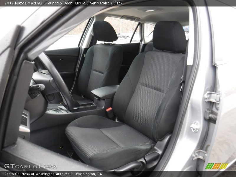Liquid Silver Metallic / Black 2012 Mazda MAZDA3 i Touring 5 Door