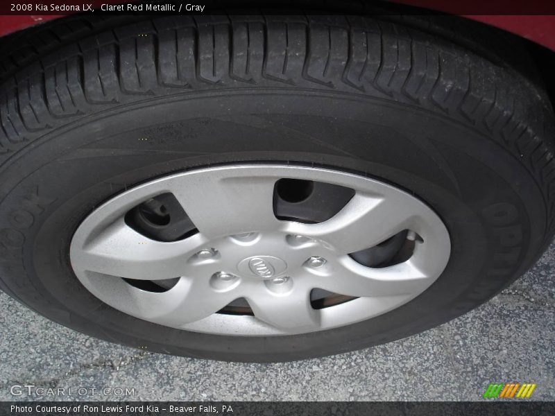 Claret Red Metallic / Gray 2008 Kia Sedona LX