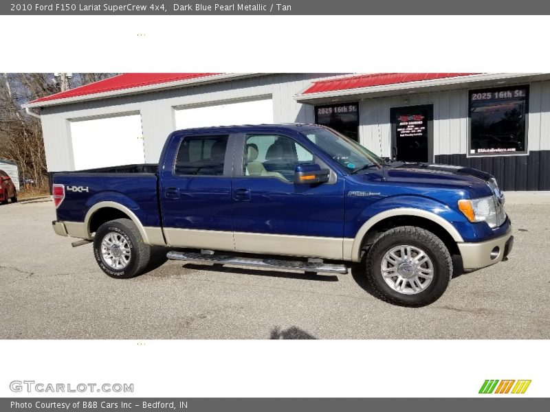 Dark Blue Pearl Metallic / Tan 2010 Ford F150 Lariat SuperCrew 4x4