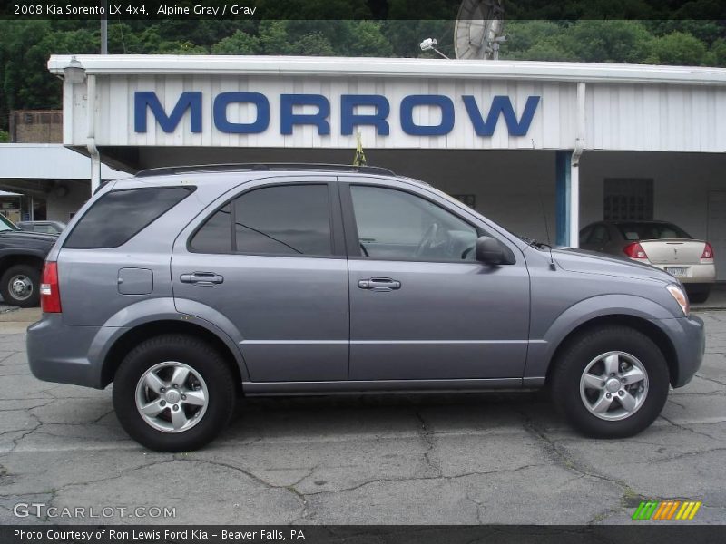 Alpine Gray / Gray 2008 Kia Sorento LX 4x4