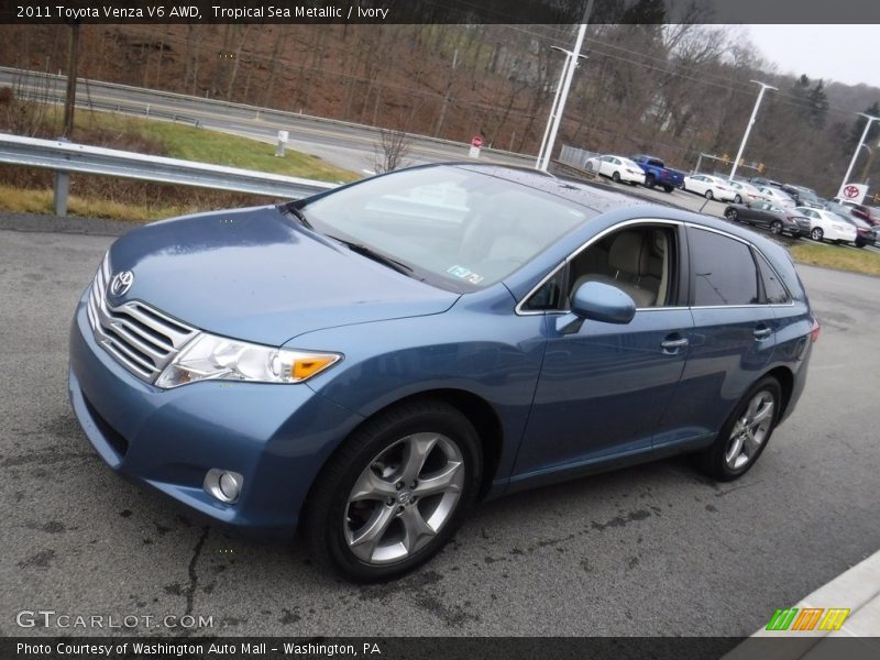 Tropical Sea Metallic / Ivory 2011 Toyota Venza V6 AWD