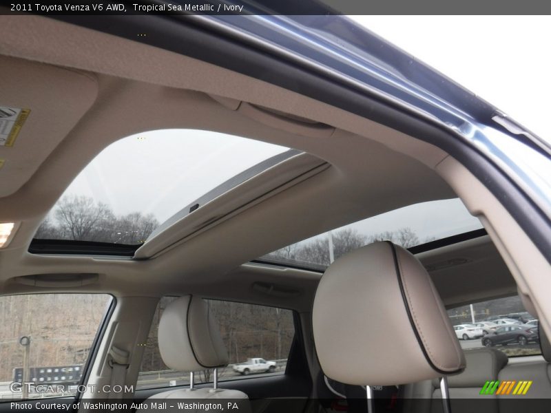 Tropical Sea Metallic / Ivory 2011 Toyota Venza V6 AWD