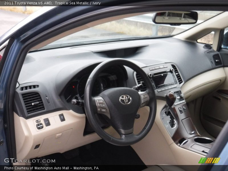 Tropical Sea Metallic / Ivory 2011 Toyota Venza V6 AWD