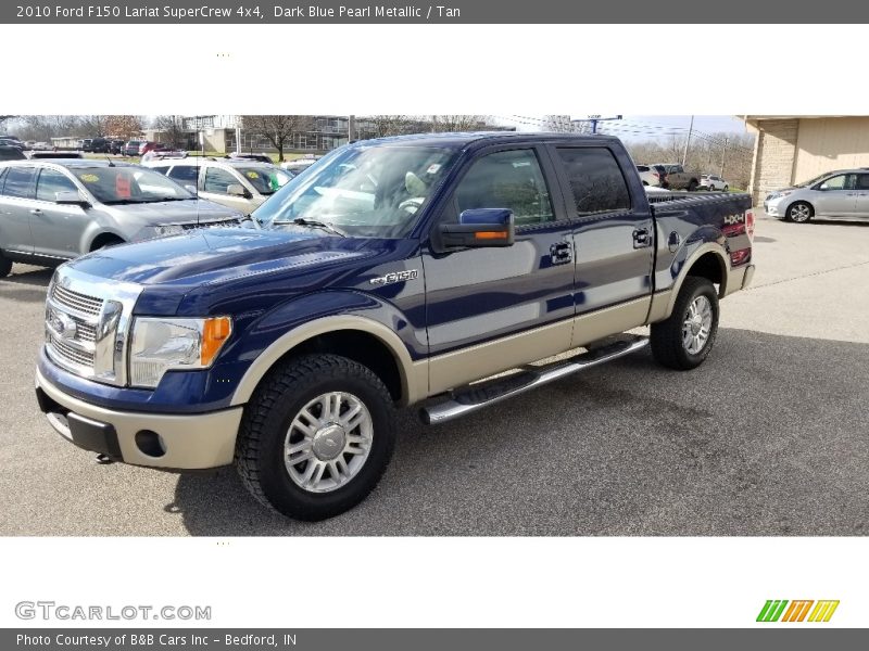 Dark Blue Pearl Metallic / Tan 2010 Ford F150 Lariat SuperCrew 4x4