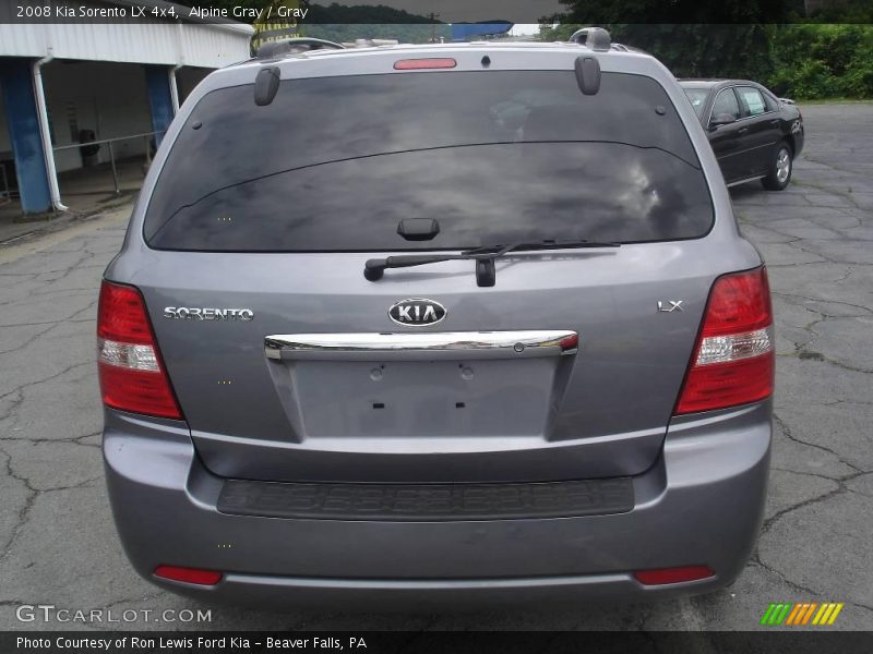 Alpine Gray / Gray 2008 Kia Sorento LX 4x4