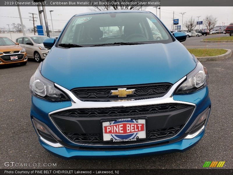 Caribbean Blue Metallic / Jet Black/­Dark Anderson Silver Metallic 2019 Chevrolet Spark LT