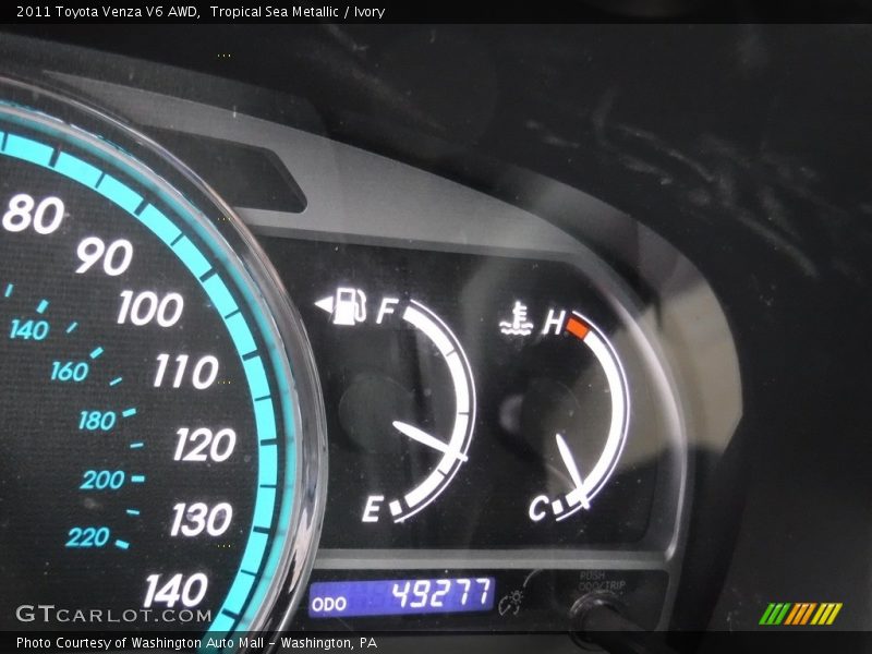 Tropical Sea Metallic / Ivory 2011 Toyota Venza V6 AWD