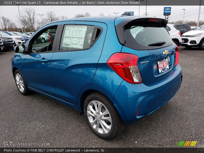 Caribbean Blue Metallic / Jet Black/­Dark Anderson Silver Metallic 2019 Chevrolet Spark LT