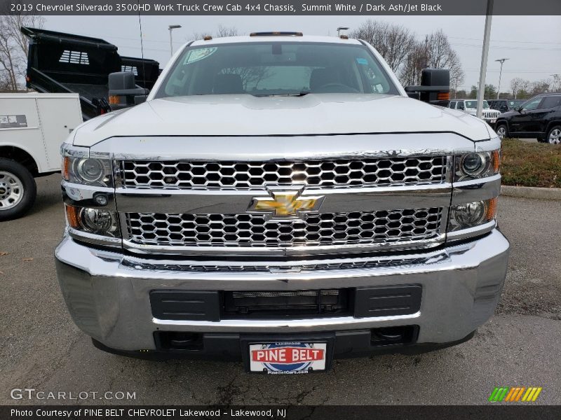 Summit White / Dark Ash/Jet Black 2019 Chevrolet Silverado 3500HD Work Truck Crew Cab 4x4 Chassis