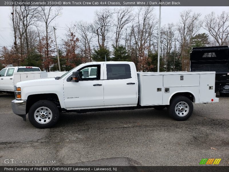 Summit White / Dark Ash/Jet Black 2019 Chevrolet Silverado 3500HD Work Truck Crew Cab 4x4 Chassis