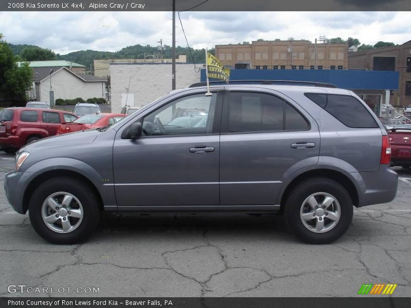 Alpine Gray / Gray 2008 Kia Sorento LX 4x4