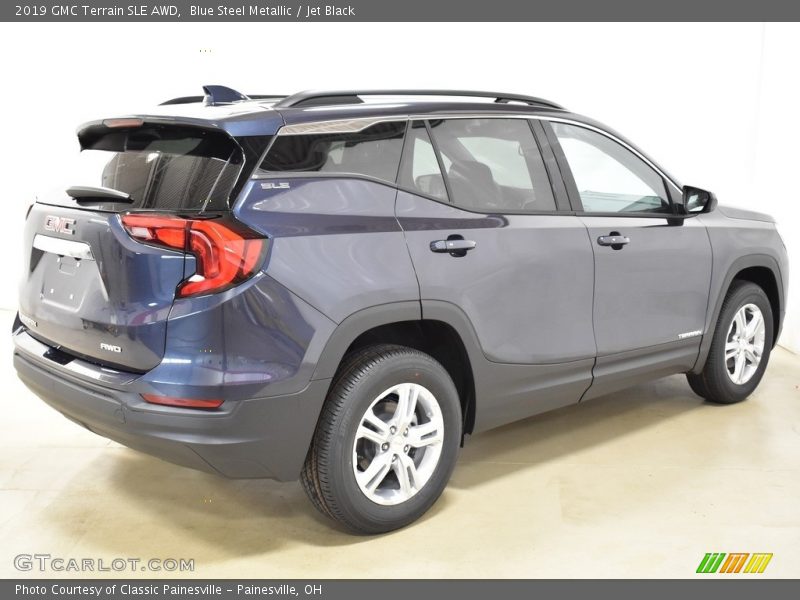 Blue Steel Metallic / Jet Black 2019 GMC Terrain SLE AWD