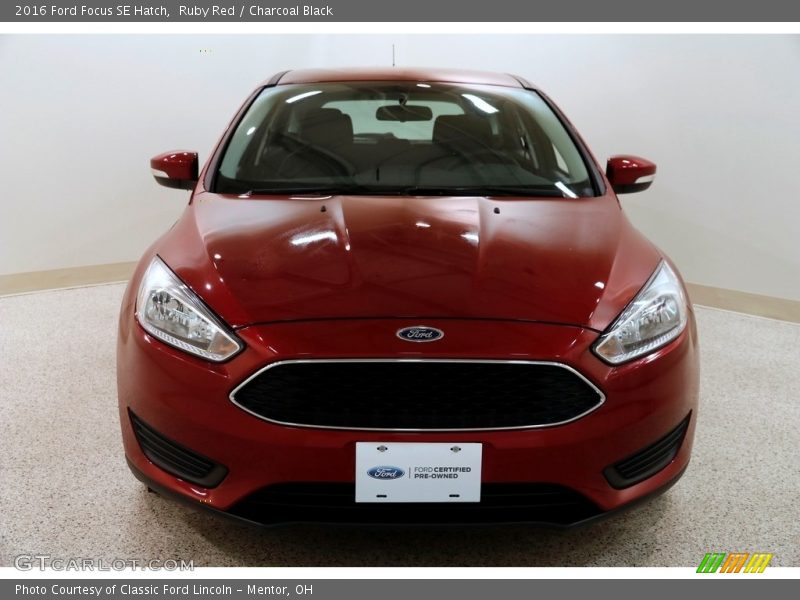 Ruby Red / Charcoal Black 2016 Ford Focus SE Hatch