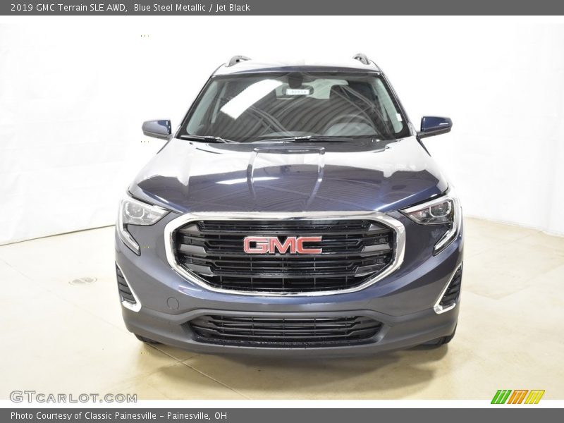 Blue Steel Metallic / Jet Black 2019 GMC Terrain SLE AWD