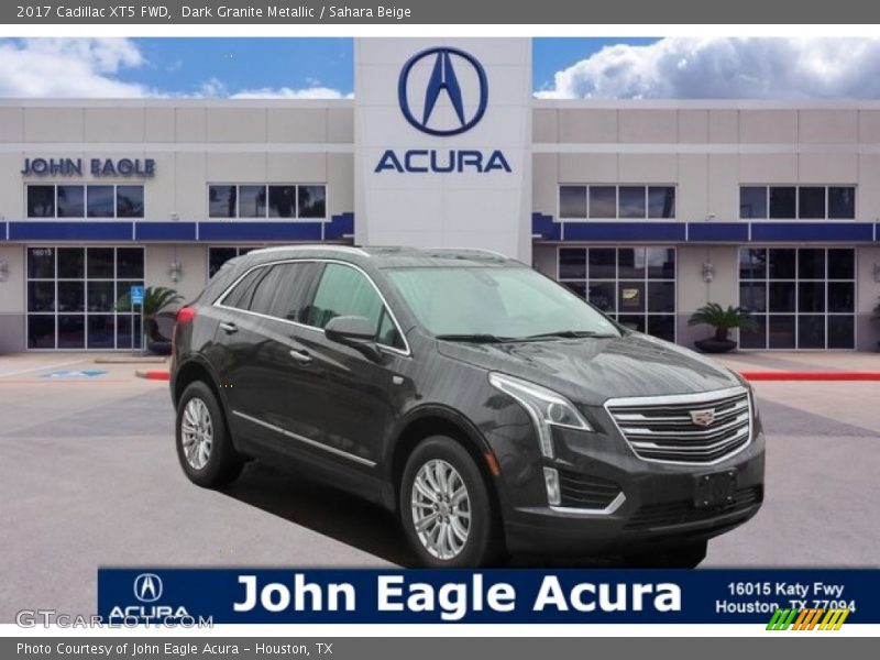 Dark Granite Metallic / Sahara Beige 2017 Cadillac XT5 FWD