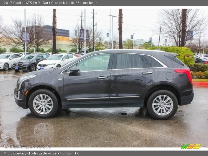 Dark Granite Metallic / Sahara Beige 2017 Cadillac XT5 FWD