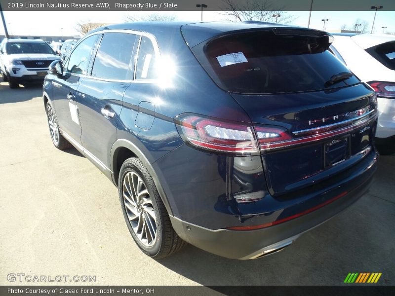 Rhapsody Blue / Slate 2019 Lincoln Nautilus Reserve AWD
