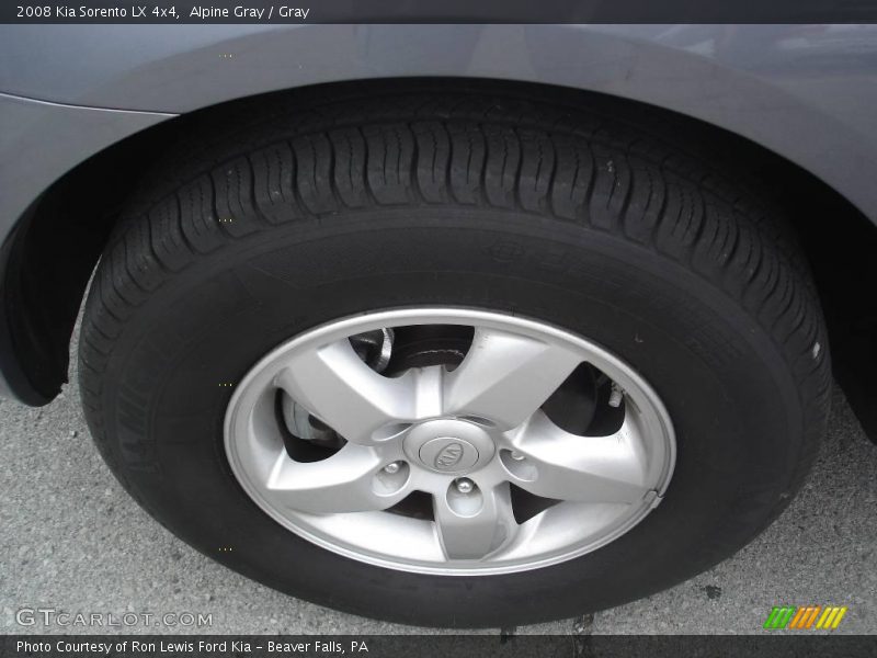 Alpine Gray / Gray 2008 Kia Sorento LX 4x4