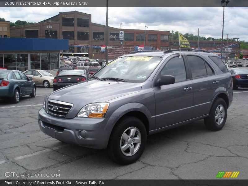 Alpine Gray / Gray 2008 Kia Sorento LX 4x4