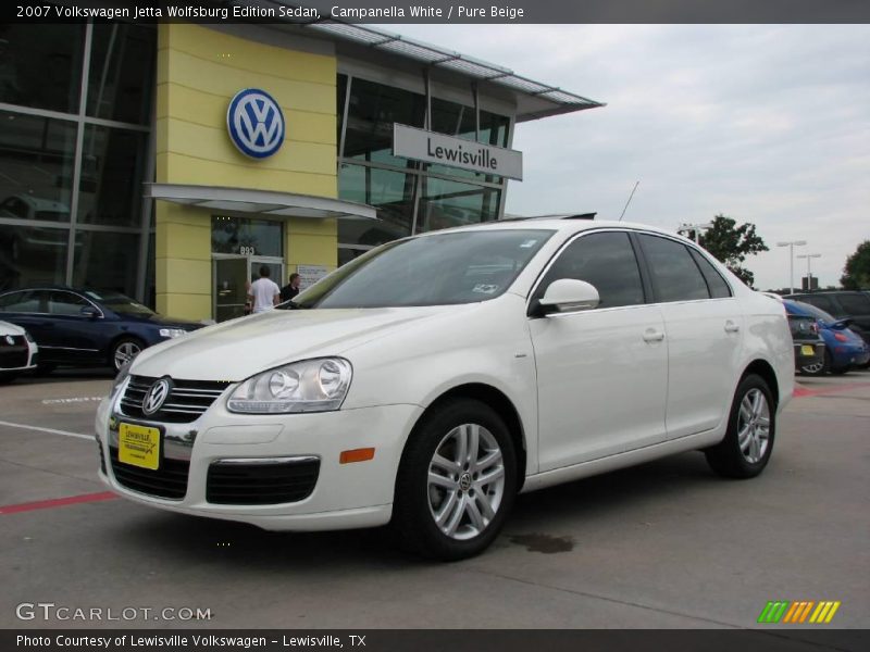 Campanella White / Pure Beige 2007 Volkswagen Jetta Wolfsburg Edition Sedan