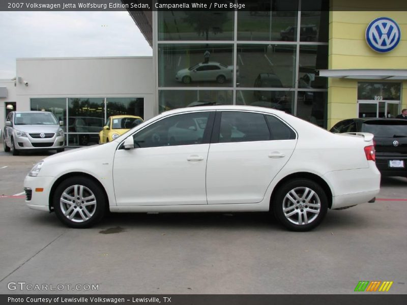 Campanella White / Pure Beige 2007 Volkswagen Jetta Wolfsburg Edition Sedan