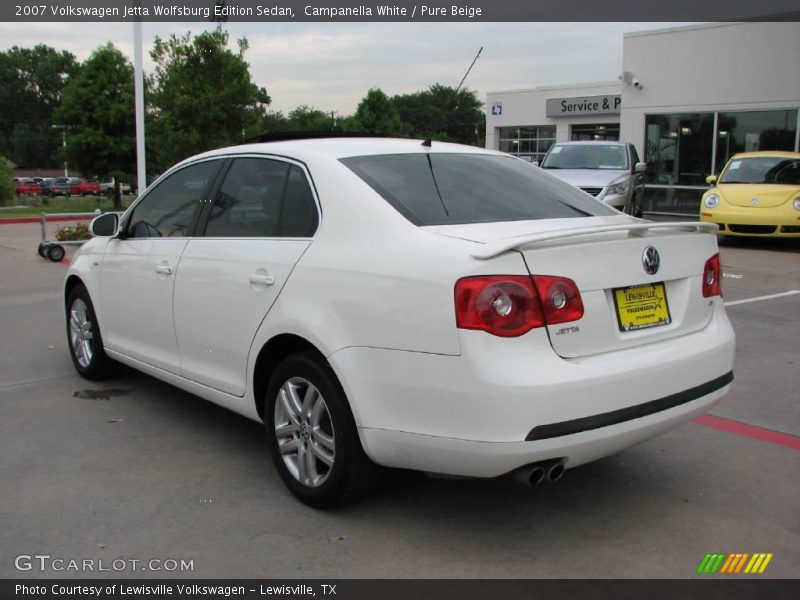 Campanella White / Pure Beige 2007 Volkswagen Jetta Wolfsburg Edition Sedan