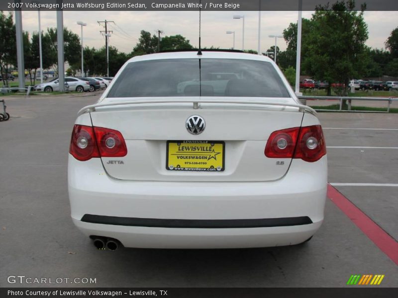 Campanella White / Pure Beige 2007 Volkswagen Jetta Wolfsburg Edition Sedan
