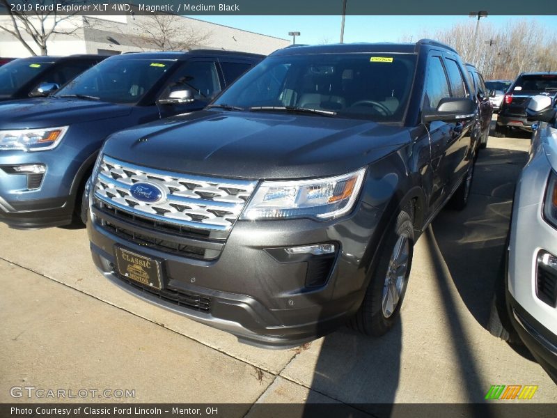Magnetic / Medium Black 2019 Ford Explorer XLT 4WD