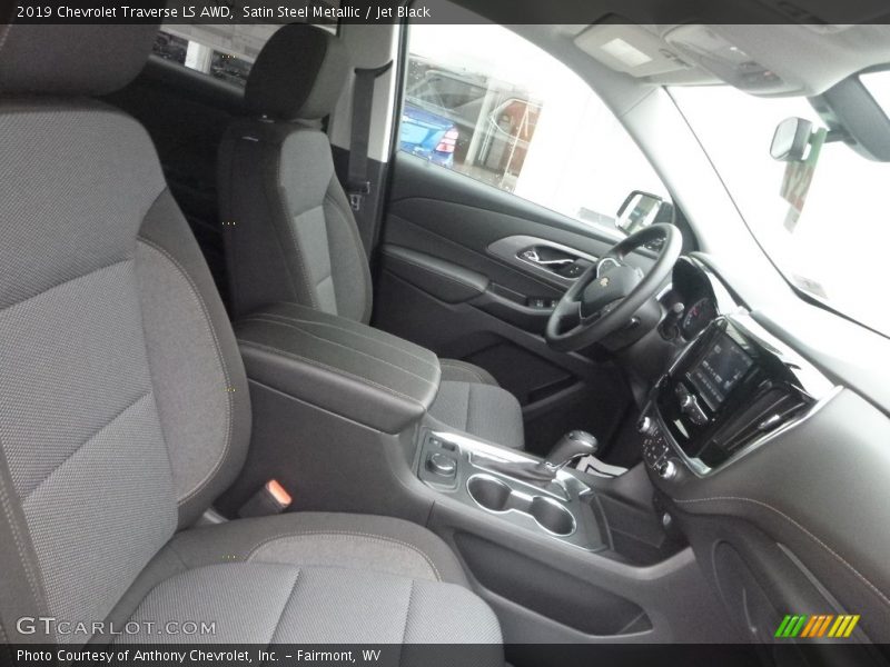 Satin Steel Metallic / Jet Black 2019 Chevrolet Traverse LS AWD