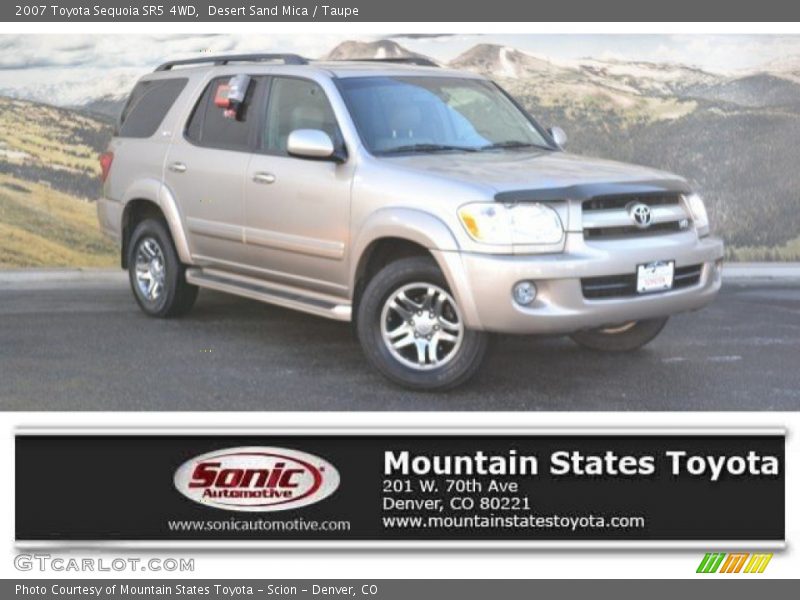 Desert Sand Mica / Taupe 2007 Toyota Sequoia SR5 4WD