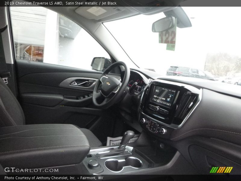 Satin Steel Metallic / Jet Black 2019 Chevrolet Traverse LS AWD