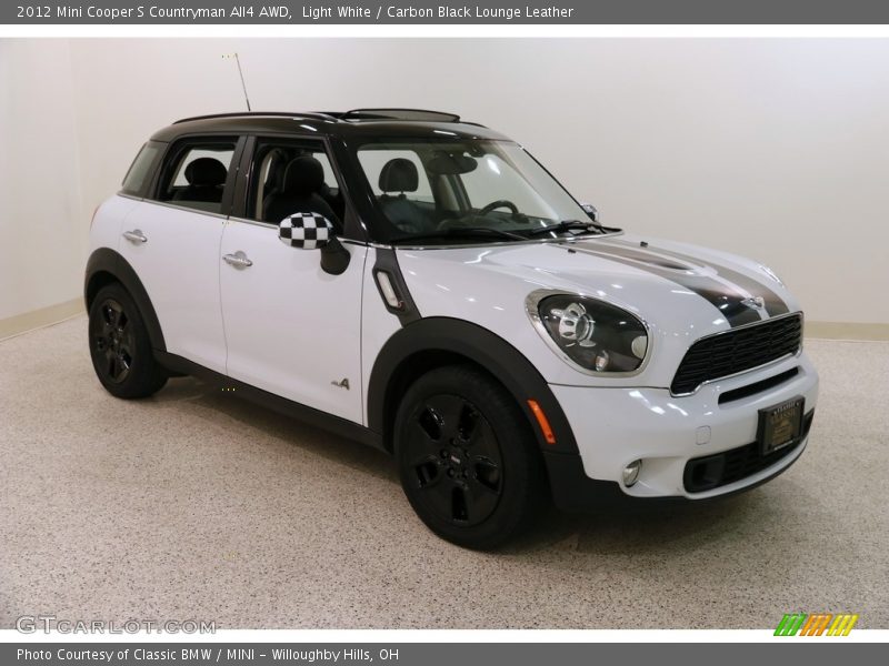 Light White / Carbon Black Lounge Leather 2012 Mini Cooper S Countryman All4 AWD