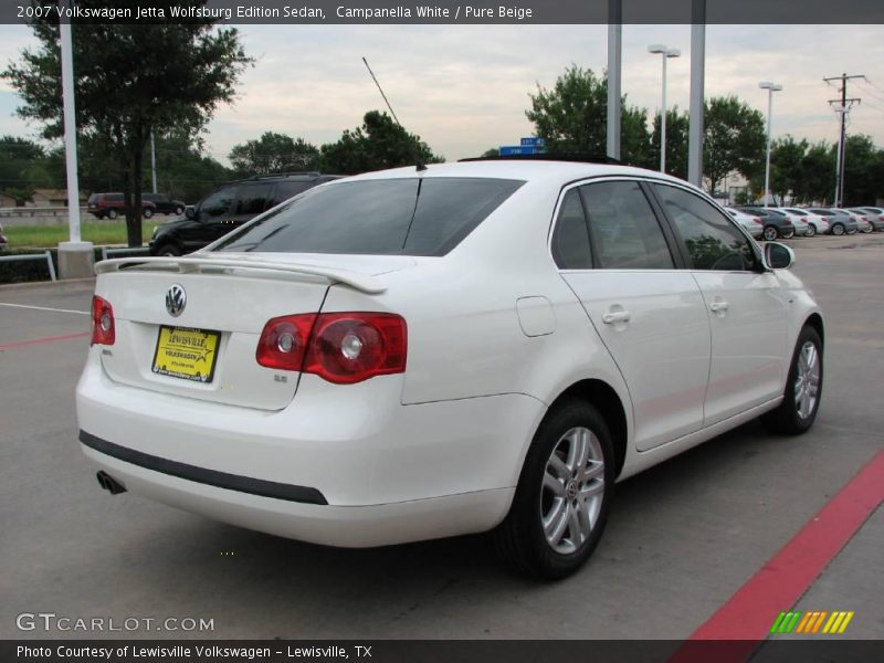 Campanella White / Pure Beige 2007 Volkswagen Jetta Wolfsburg Edition Sedan
